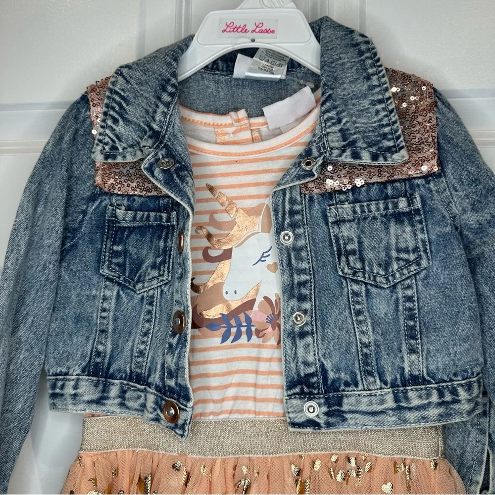 Little Lass Dress & Jacket Set‎ Size 3T NWT - Picture 2 of 3